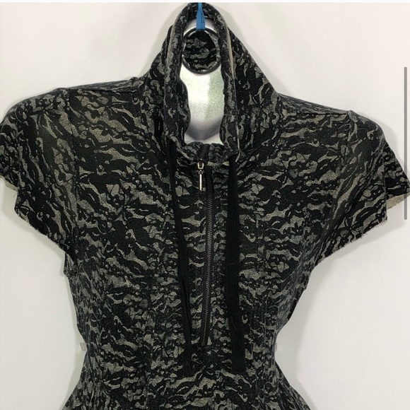 Kensie lace effect turtleneck or zipper midi dress - Picture 5 of 6